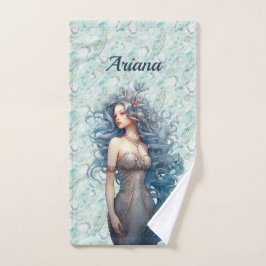 Hermosa Sirena de Cabello Azul 