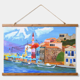 Hermosa tapiz griega