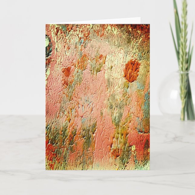 Hermosa tarjeta abstracta de amistad (Anverso)