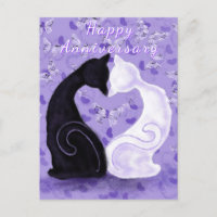 Hermosa tarjeta de aniversario de la pareja de amo