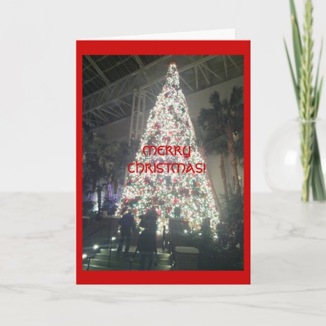 ¡Hermosa tarjeta de árbol de Navidad! (Anverso)
