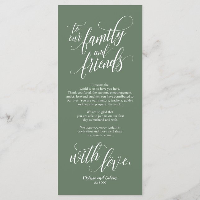 Hermosa tarjeta de configuración elegante (Anverso)