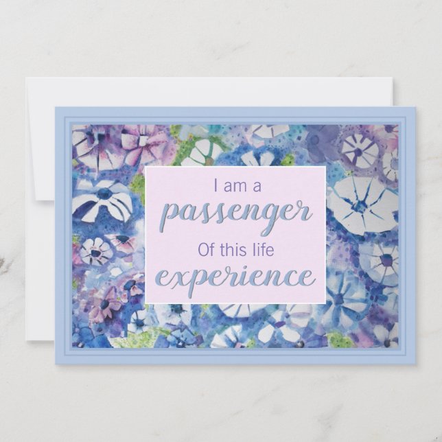 Hermosa tarjeta de confirmación de práctica espiri (Anverso)