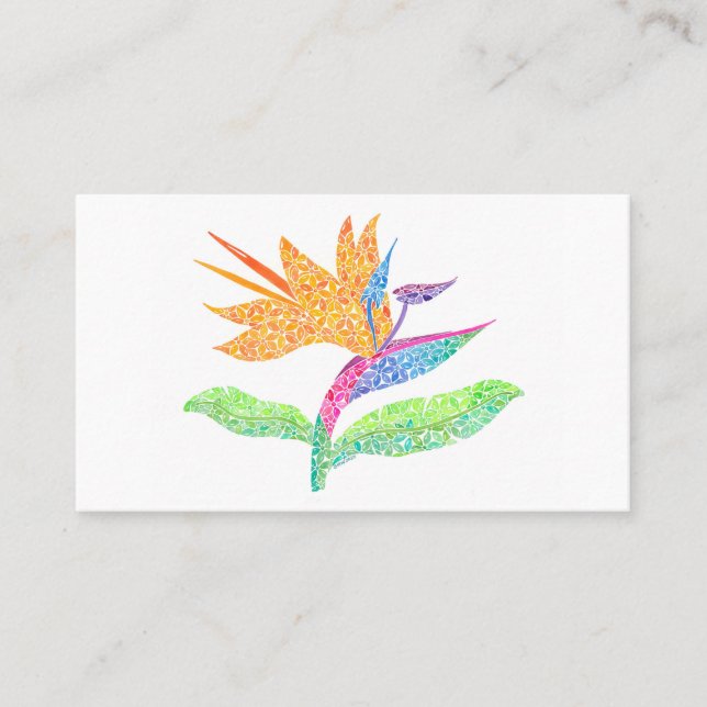 Hermosa tarjeta de contacto personal de Pájaro de  (Anverso)