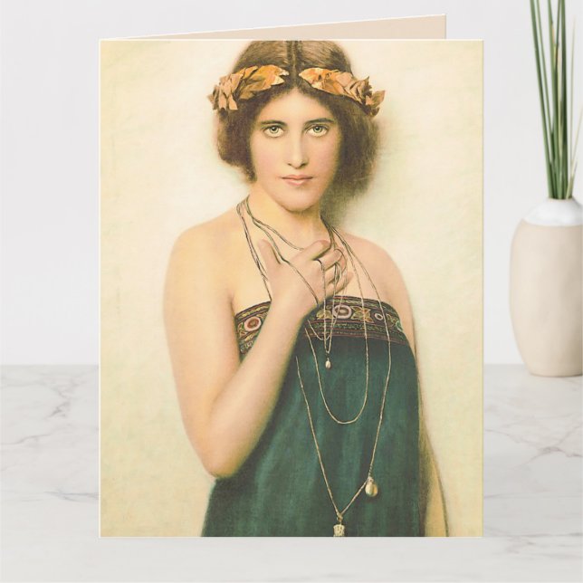 HERMOSA TARJETA DE CUMPLEAÑOS BOHEMIANA (Anverso)