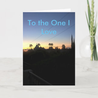 Hermosa tarjeta de cumpleaños feliz con amanecer