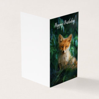 Hermosa tarjeta de cumpleaños Fox