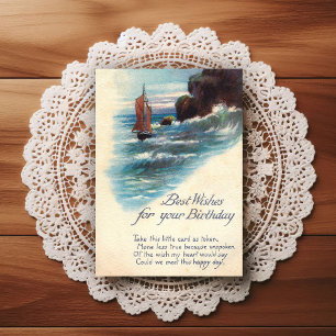 Hermosa tarjeta de felicitación de cumpleaños vint