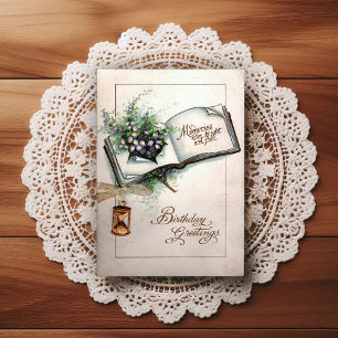 Hermosa tarjeta de felicitación de cumpleaños vint