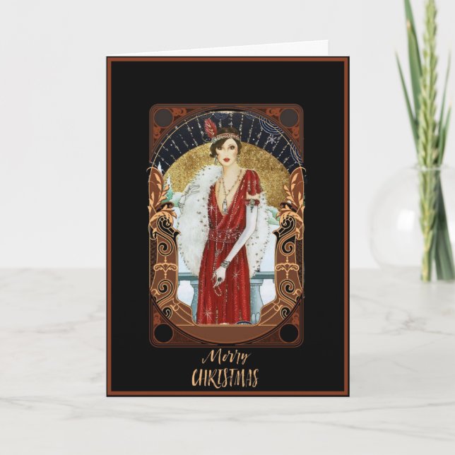 Hermosa tarjeta de felicitación de Navidades de Ar (Anverso)