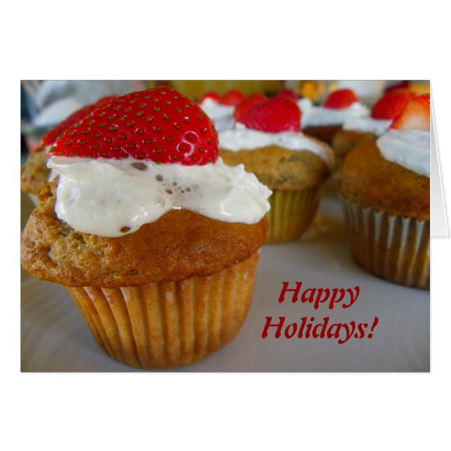 ¡Hermosa tarjeta de felicitación de vacaciones! (Anverso (Horizontal))