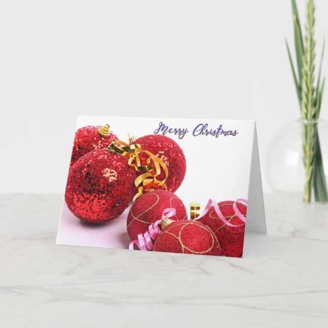 ¡Hermosa tarjeta de felicitación navideña! (Anverso)