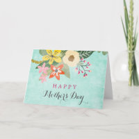 Hermosa tarjeta de felicitación por el día de la m