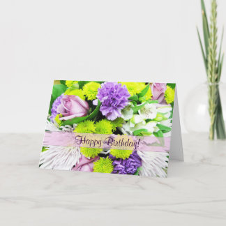 Hermosa tarjeta de felicitaciones para Florals
