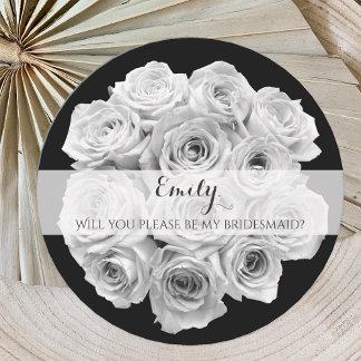 Hermosa tarjeta de invitación para dama de honor R