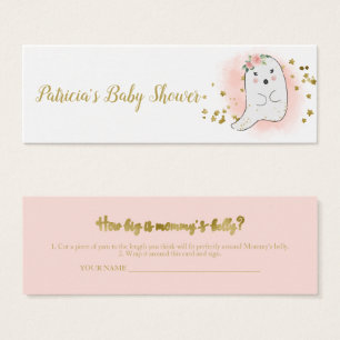Hermosa tarjeta de medición de barriga para baby s