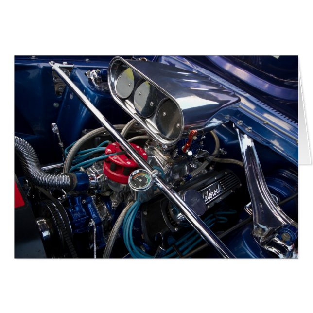 Hermosa tarjeta de motor de auto limpio (Anverso (Horizontal))