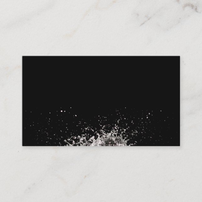 Hermosa tarjeta de negocios de salpicadura de agua (Anverso)