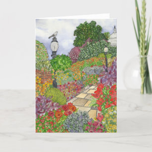 Hermosa tarjeta de notas acuáticas de paisajes de