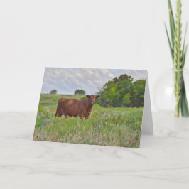 Hermosa tarjeta de notas de arte de la granja de v