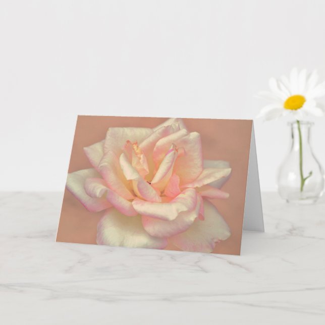Hermosa tarjeta de notas de arte de las flores ros (Planta pequeña)