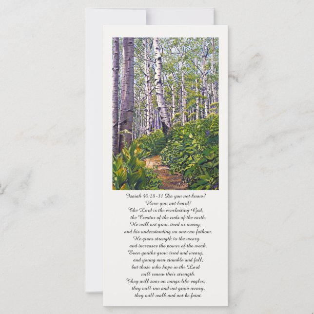 Hermosa tarjeta de oración conmemorativa (Anverso)