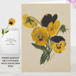 Hermosa tarjeta de paneles amarillos de Pascua Vin