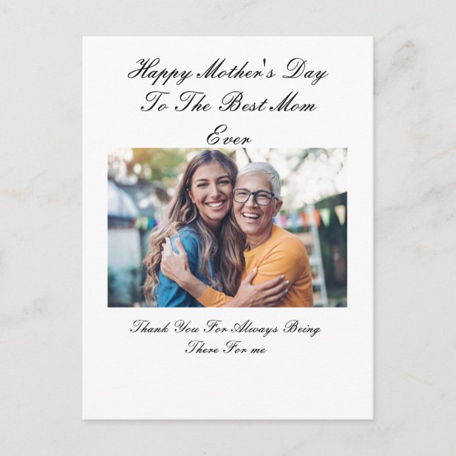 Hermosa tarjeta de Personalizado para el día de la (Anverso)