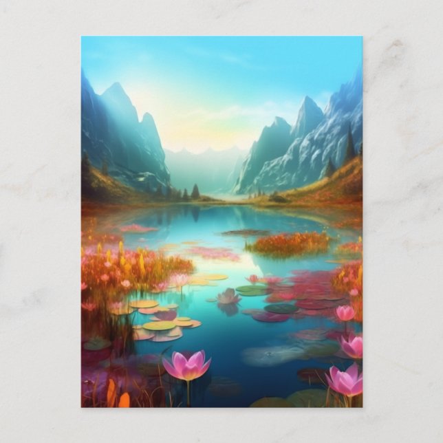 Hermosa tarjeta de postales encantadoras de fantas (Anverso)