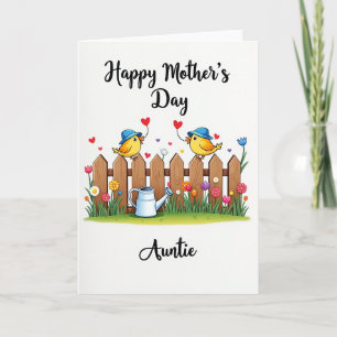 Hermosa tarjeta de regadera para madres