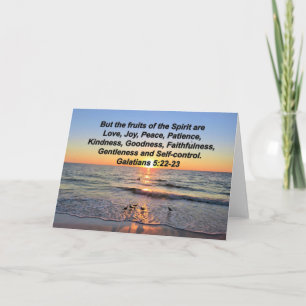HERMOSA TARJETA DE REUNIÓN DE GALATIANOS 5:22