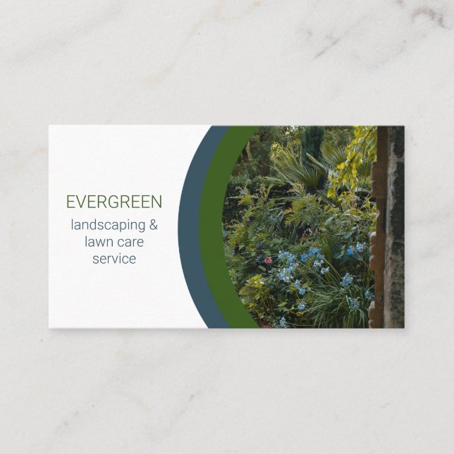 Hermosa tarjeta de visita para fotografía paisajis (Anverso)