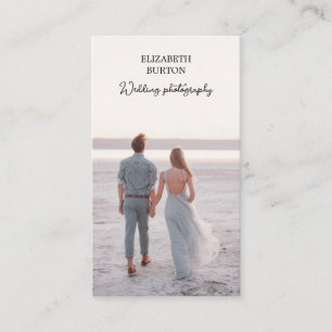 Hermosa tarjeta de visita para fotógrafo boda