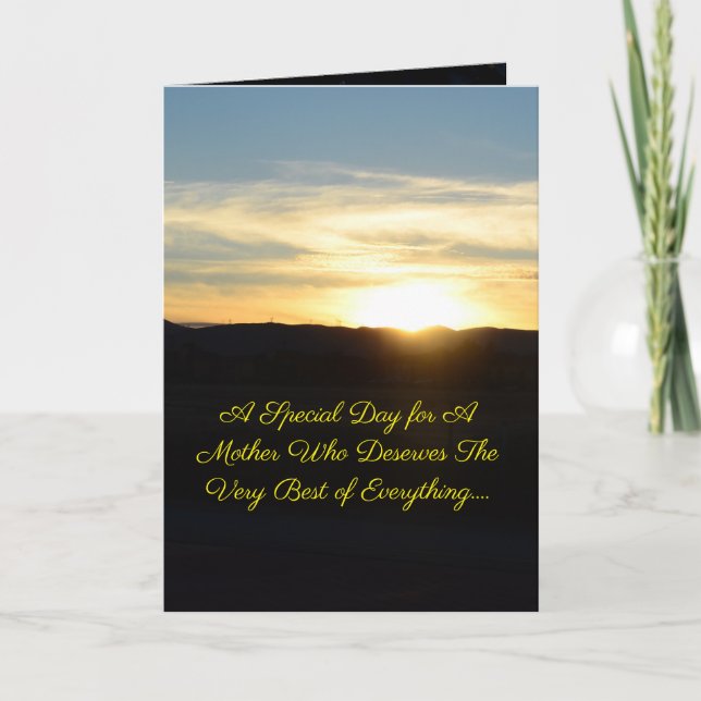 Hermosa tarjeta del día de la madre (Anverso)