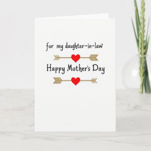 Hermosa tarjeta del Día de la Madre con flecha