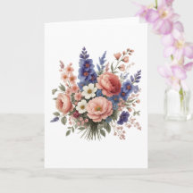 Hermosa tarjeta del Día de la Madre floral con amo