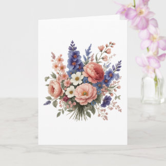 Hermosa tarjeta del Día de la Madre floral con amo