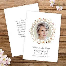 Hermosa tarjeta fotográfica de Boho