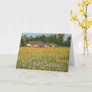 Hermosa tarjeta irlandesa de simpatía en memoria