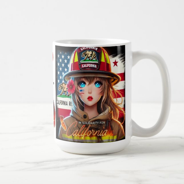HERMOSA TAZA EN SOLIDARIDAD CON CALIFORNIA (Derecha)