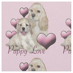 Hermosa tela de "amor cachorrito"