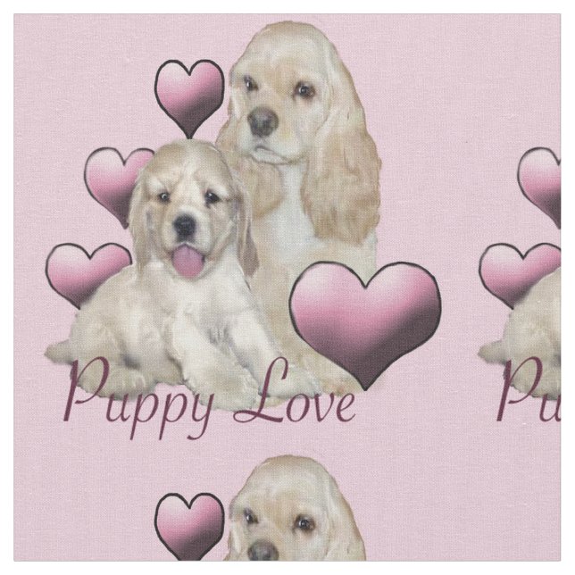 Hermosa tela de "amor cachorrito" (De cerca)
