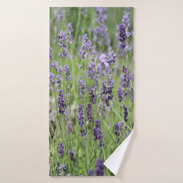 Hermosa toalla de baño de lavanda (Toalla de baño)