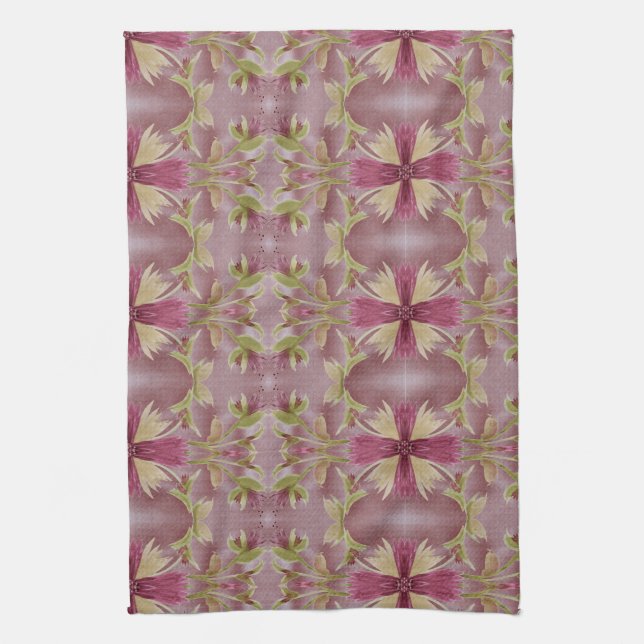 Hermosa Toalla De Cocina Con Borgoña (Vertical)