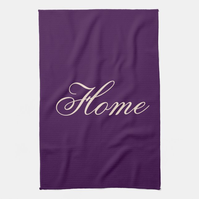 Hermosa toalla de cocina púrpura (Vertical)