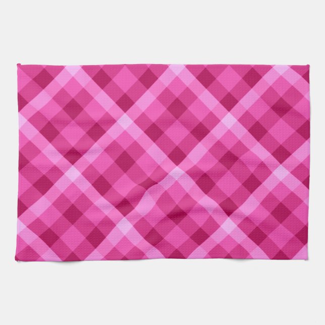 Hermosa toalla de cocina rosa magenta de plástico (Horizontal)