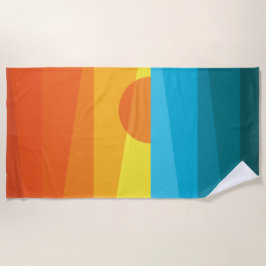 Hermosa toalla de golf Sunset and Sea Waves