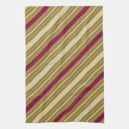 Hermosa toalla de mano con una franja diagonal