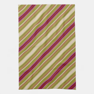 Hermosa toalla de mano con una franja diagonal