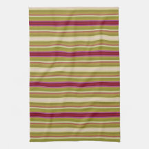 Hermosa toalla de mano de raya pequeña